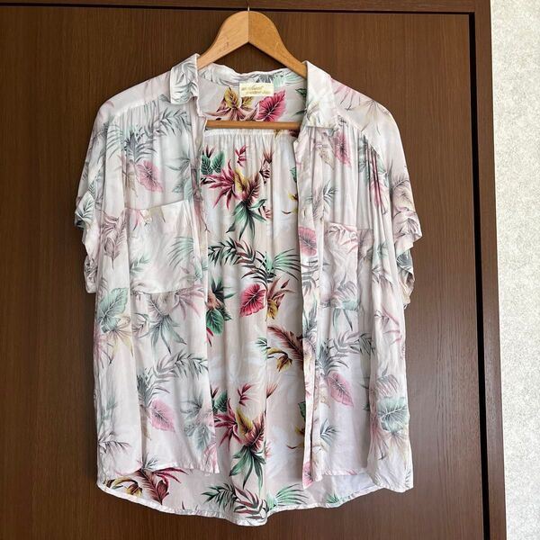 ダブルクローゼット アロハ柄シャツ ボタニカル