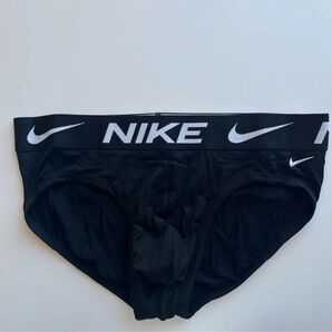 NIKE ナイキ ナイロンストレッチ ビキニブリーフ スポーツインナー 男性ブリーフ ブラック M