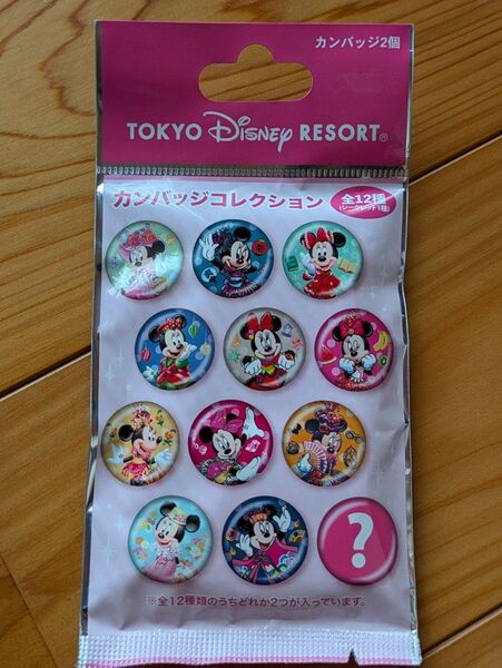ディズニーリゾート 缶バッジ ミニー