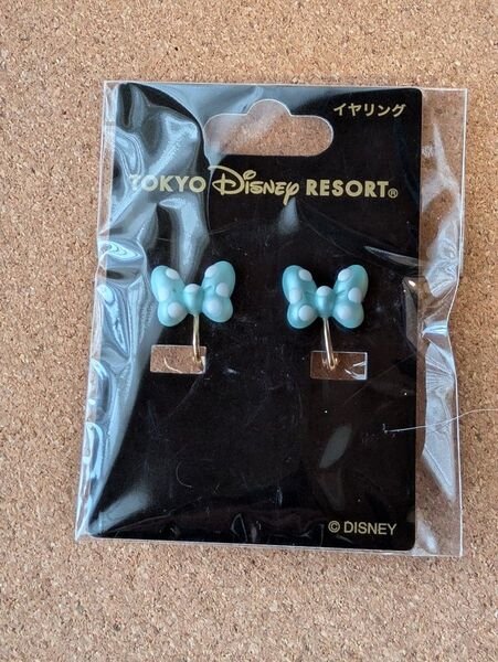 ディズニーリゾート ミニーリボン イヤリング