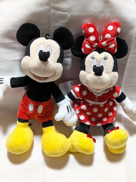 ディズニーリゾート ぬいぐるみバッジ ミッキー ミニー C