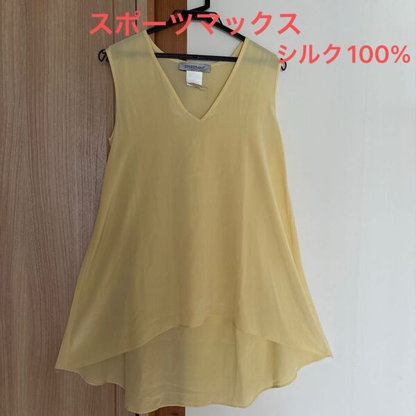 SPORTMAXスポーツマックスカットソー シルク100%