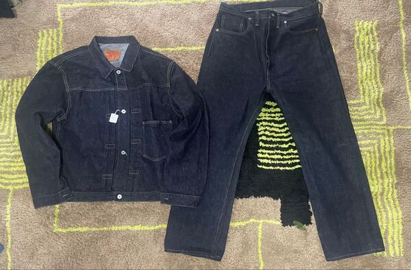 新品未使用のタグ付きTCB JEANS 40’s 大戦モデル 上下セットアップ S40 Tバック TCB