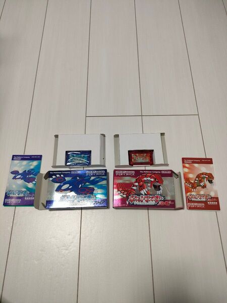 任天堂 GBA ゲームボーイアドバンス ポケットモンスター サファイア ルビー セット