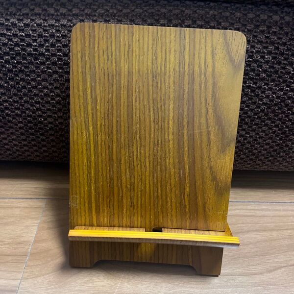 木製スマホスタンド 飾り スマホ タブレット iPad