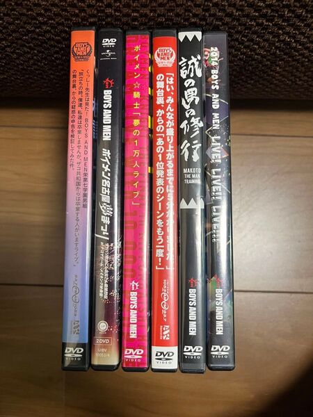 BOYS AND MEN DVD 6枚セット まとめ売り ボイメン☆騎士 「 夢の1万人ライブ 」 他