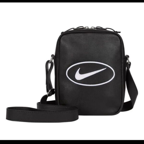 Supreme x Nike Leather Shoulder Bag "Black" HJ7964-045