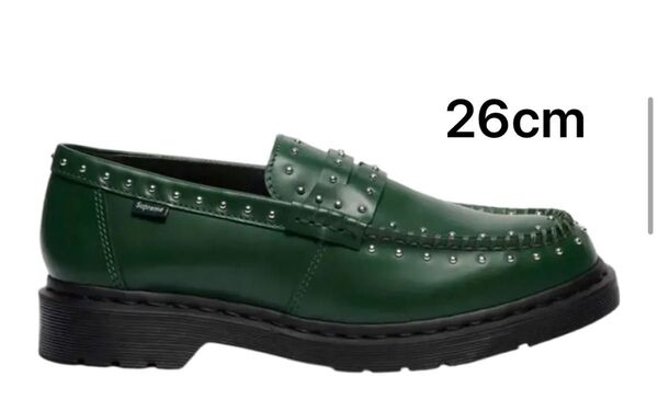Supreme × Dr.Martens Studded Penton Loafer "Dark Green" 26.0cm