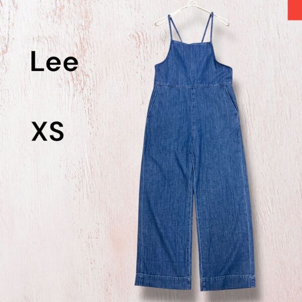 美品 Lee リー リラックスサロペット デニムサロペット XS インディゴ デニムオーバーオール