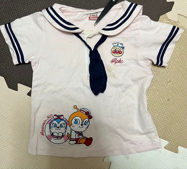 【アンパンマンキッズコレクション】セーラー襟 Tシャツ 100cm