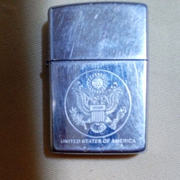 ZIPPO ジッポー オイルライター 喫煙具 シルバー アメリカ星条旗マーク入り