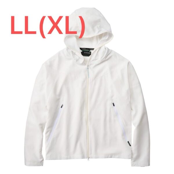 ワークマン エックスシェルター 暑熱 フーディー XL ホワイト 白 メンズ 熱中症対策 LL ジップアップ ジャケット