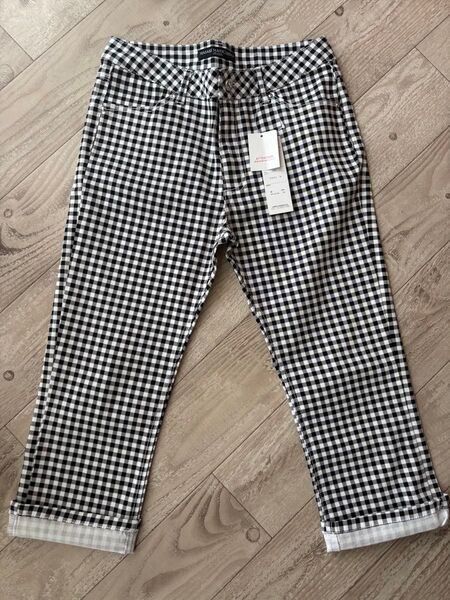 新品タグ付★夏ズボン ウエスト70 Lサイズストレッチパンツ MASAKI MATUSHIMAスラックス