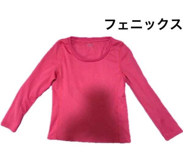 フェニックス ロングスリーブ シャツ ピンク ロング Tシャツ 登山 スキー スポーツ トレッキング ジム ランニング