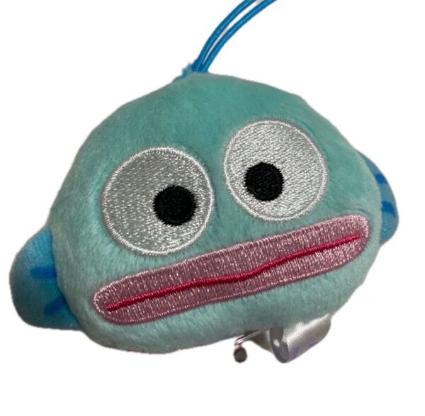 ハンギョドン サンリオ ぬいぐるみ ゴム キーホルダー プライズ 水色 1個発送 日本限定 中国製