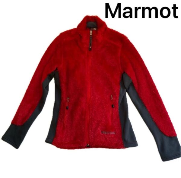 マーモット marmot フリース ジャケット 赤 レッド 登山 スノボ スキー フリースジャケット ジップアップ ボアフリース