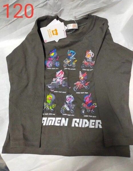【新品未使用】仮面ライダー 長袖 歴代 ロンT 120cm