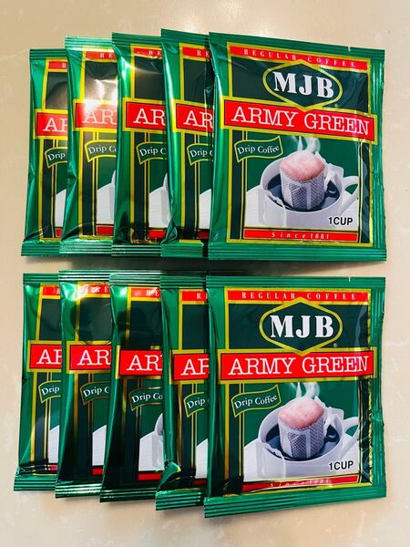 MJB アーミーグリーン ドリップコーヒー レギュラーコーヒー 7g×10杯分 共栄フーズ 株式会社