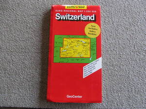  「EURO-REGIONAL MAP 1:300000 Switzerland　」　ヨーロッパ.オリジナル.マップ　スイス　1：300000　1997年