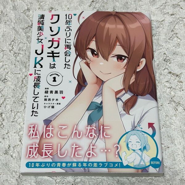 10年ぶりに再会したクソガキは清純美少女JKに成長していた 1巻(ガルドコミックス) 館西夕木/原作 緑青黒羽/漫画 送料無料
