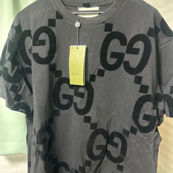 GUCCI グレー ロゴ Tシャツ 新品タグ付き グッチ