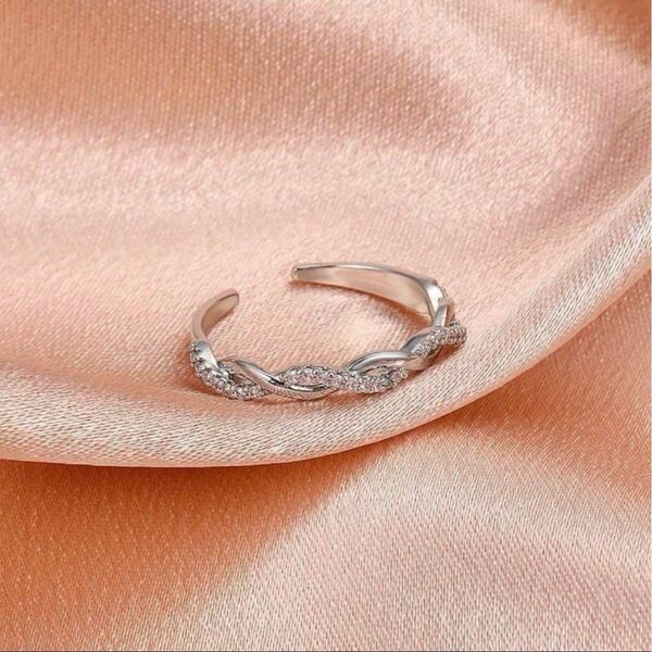 シルバー ツイストデザインリング 指輪 オシャレリング シルバーリング リング アクセサリー 指輪 シンプル SILVER