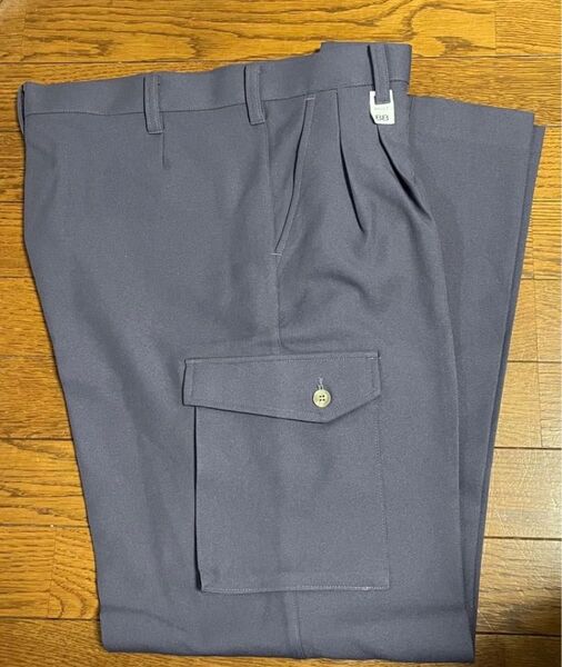 作業ズボン ワークパンツ ツータック カーゴパンツ パープル 88 新品未使用 形態安定
