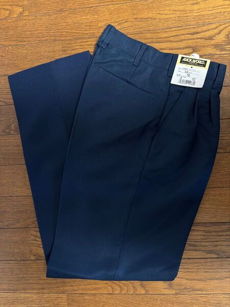 メンズ スラックス ワークパンツ 作業ズボン ネイビー タグ付き 76 新品未使用