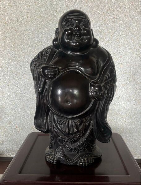 布袋さん 人形 置物 オブジェ 古い 大きめ 約35cm 置物 縁起物 オブジェ
