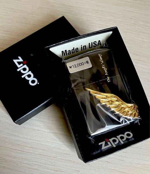 限定品 現品限り ZIPPO ジッポー ライター PAW-115 エンジェルウィング ブラック ゴールド 希少品 オイルライター