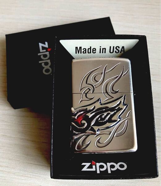 現品限り Zippo ジッポー ライター ロストウィング シルバー サイドメタル ファイア エポキシ オイルライター