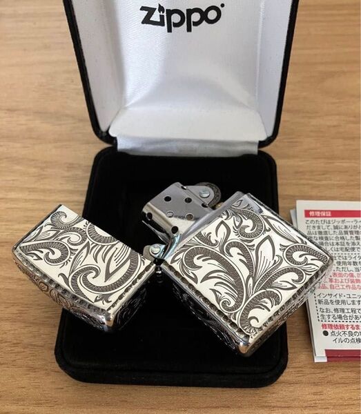ラスト1個!! Zippo ジッポー 特殊加工 アーマー Classic Arabesque 5面加工 オイルライター ライター