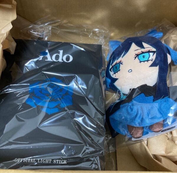 【未使用品】Ado Hibana 大進化!割とデカいかも?!キラキラペンライト&大和撫子しゃらんしゃらんぬいぐるみ セット