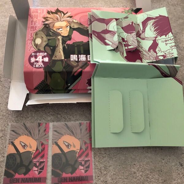 鳴海のいちごうクッキー カード2枚 空箱2箱