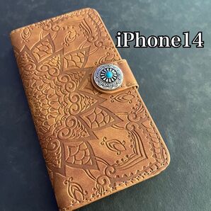 iPhone14 手帳型 レザーケース iPhoneケース 手帳型ケース 革ケース スマホケース