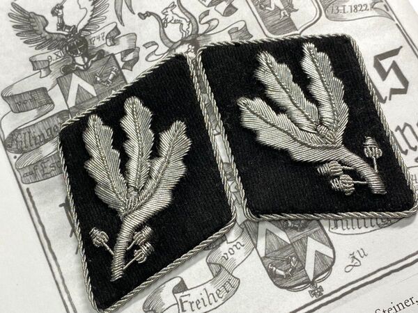【ドイツ軍】【最終価格】中将用襟章(複製品)/ドイツ軍/階級章