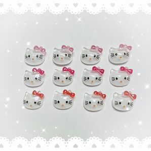 ネイルパーツ 12P 〈J118〉 ハローキティ