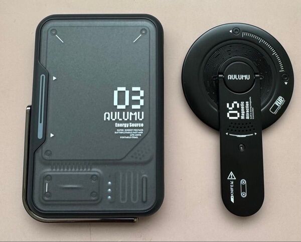 AULUMU Power Bank、4イン1 多機能磁気電話スタンド