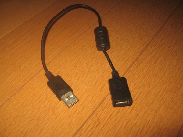 USB2.0 TypeA(オス)-A(メス)延長ケーブル 約30cm