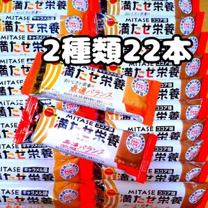 ブルボン 満たせ栄養 ココア味 キャラメル味 2種類22本