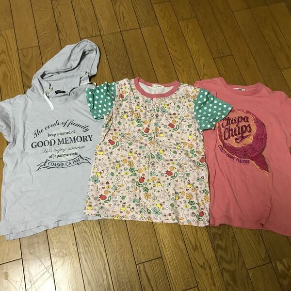 コムサイズム　KP ユニクロ　 半袖Tシャツ　140 3枚セット　カットソー