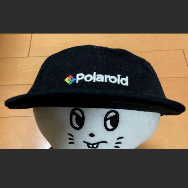 新品Polaroidブラックコットンジェットキャップ