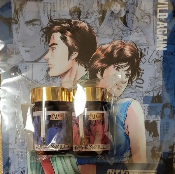 新品未開封 にんにく卵黄 WILD 非売品シティーハンター限定ボトル クリアファイル シティーハンター CITY HUNTER
