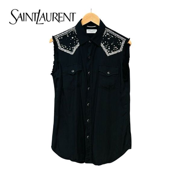 SAINT LAURENT PARIS サンローランパリ/ノースリーブシャツ/Sサイズ