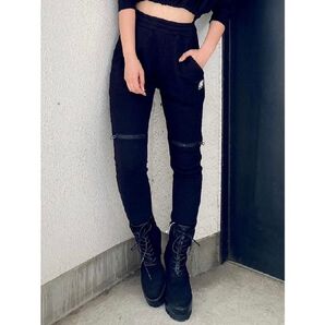 GYDA×DC KNEE ZIPスウェットパンツ ブラック