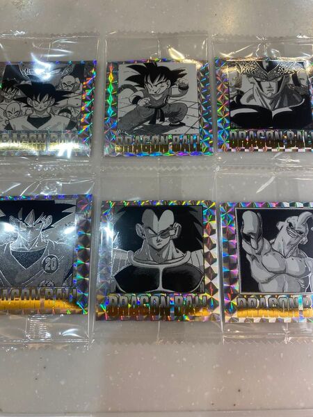 ドラゴンボール 40周年記念 オリジナルイラストレーションシール 6枚セット 未開封品