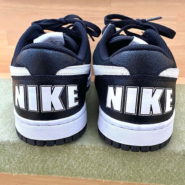 ナイキ BIG NIKE LOW LUX ブラック 黒白 スニーカー 25.5㎝