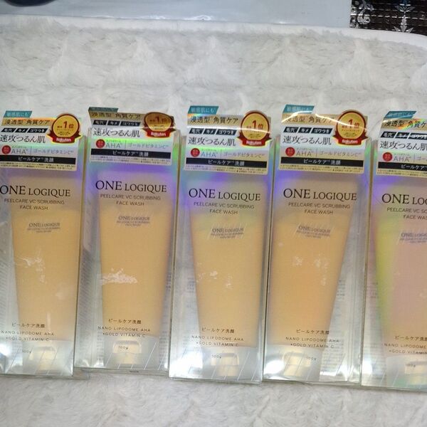 ONE LOGIQUEピールケアVCスクラビングフェイスウォッシュ 100g×5個