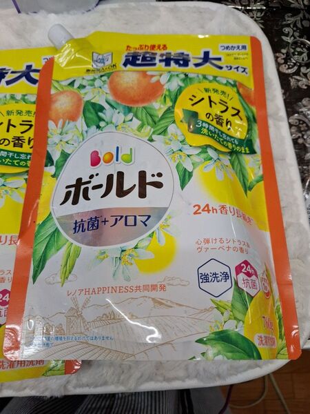 ボールド ジェルボール洗剤 抗菌+アロマ シトラスの香り 超特大 つめかえ用
