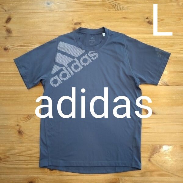 adidas アディダス Tシャツ 半袖 メンズ FreeLift ネイビー L